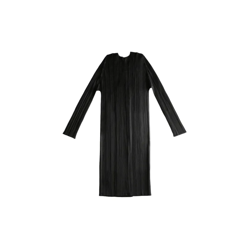 PLEATS PLEASE ISSEY MIYAKE Basics Coat 'Black'-1