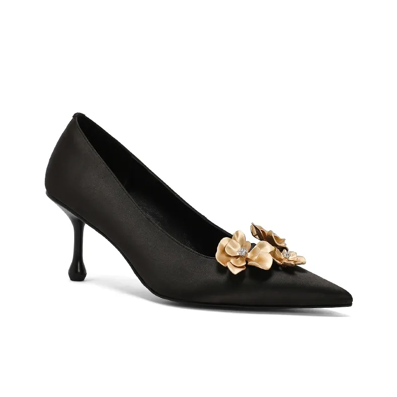Echo&yolo Chunky Heel High Heels 7cm Women's-1