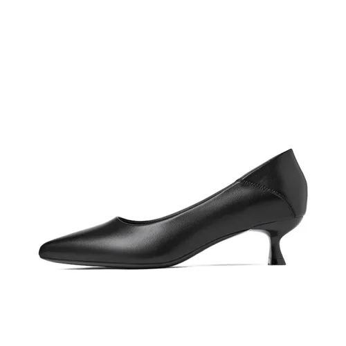 JOSINY Professional Soft-Sole Dress Shoes Medium Heel Interview Office Unlined Shoes Slim Heel High Heels 4.5cm Women's