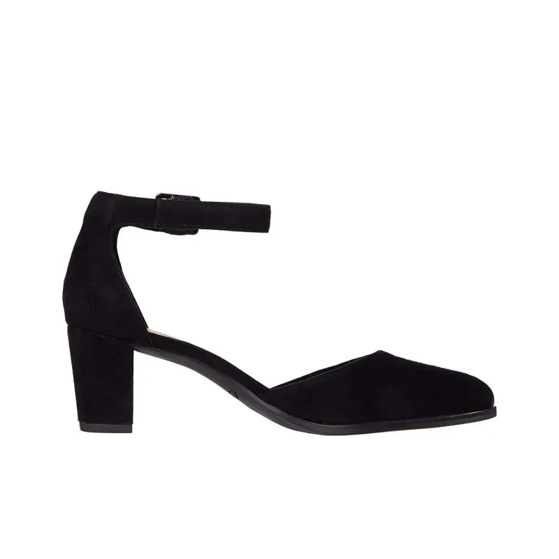 Clarks Kaylin Strap Chunky Heel High Heels Women's Black-1