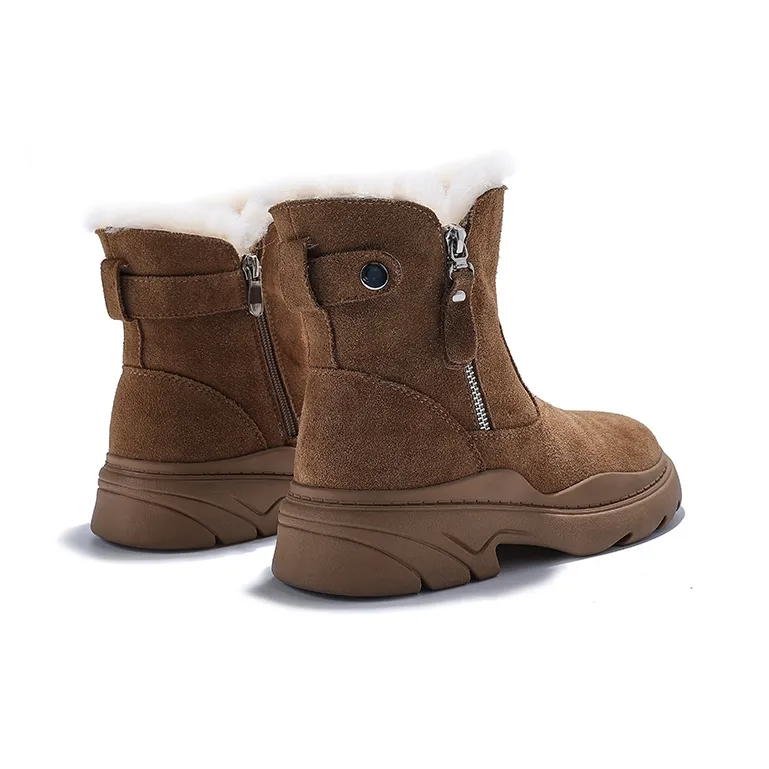 Junjali Warm Wear-Resistant Cushioning Crew Snow Boots Women's-2
