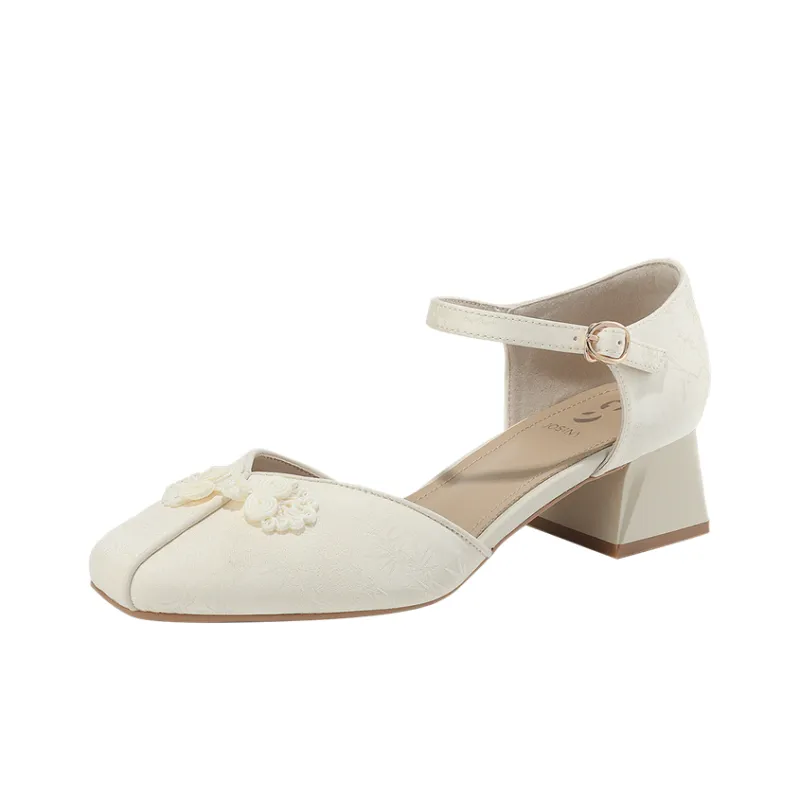 JOSINY High Heels 4.5cm Women's Ecru/Light Pink-1