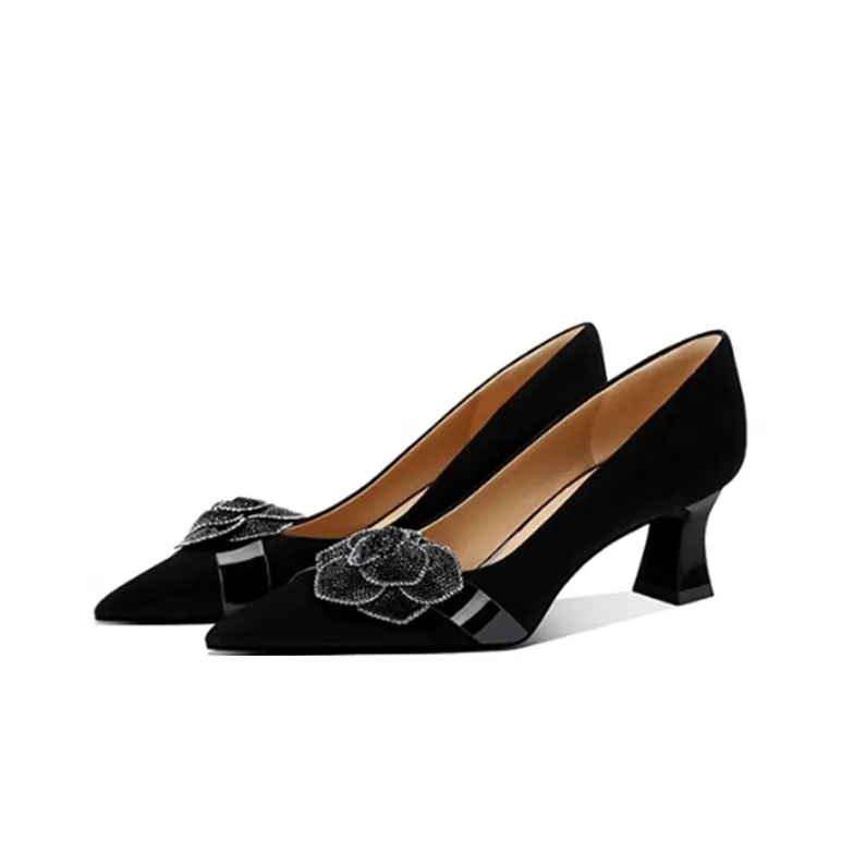 JESSICA SOPHIA Irregular Heel High Heels 5.5cm Women's Black-2