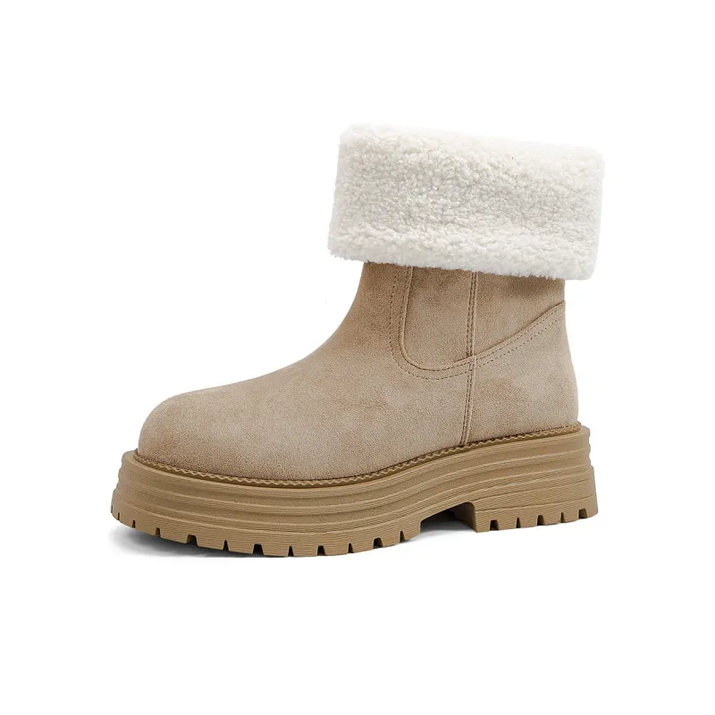OMS Short Mid-Calf Snow Boots Women's-4