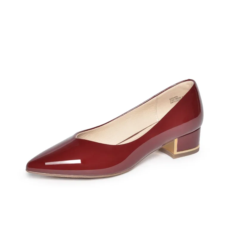 Reemoor High Heels Women's Dark Black/Bright Black/Apricot/Burgundy-0