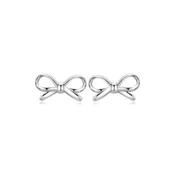 OUBI.YABI 925 Silver Plated White Gold Earlobe Stretching Earrings Studs Women's