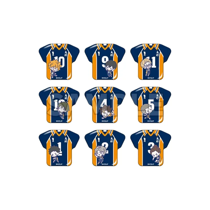 GuGuGuGu Haikyuu!! Characters Blind Ball Jersey Style Ushinoyama Hinata Badges-0