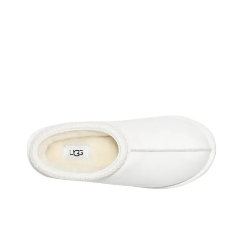 UGG Tasman Leather Slipper White-3