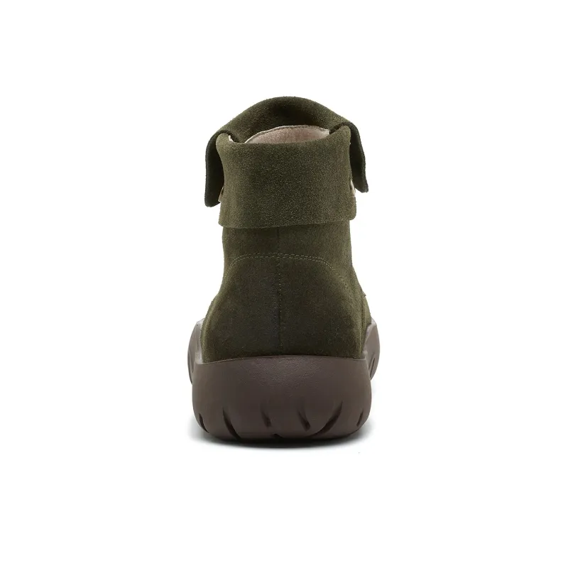 OULISASI Ankle Boots Women's Ecru/Khaki/Apricot/Purple/Army Green/Burgundy-23