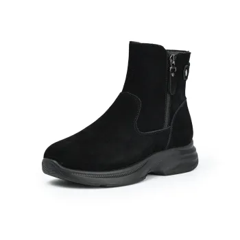 AOKANG Warm Slip Resistant Short Snow Boots Women's Black