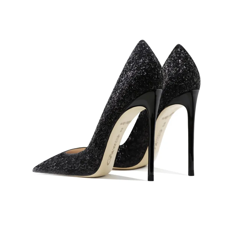 Ganxiaojie High Heels Women's Black-3