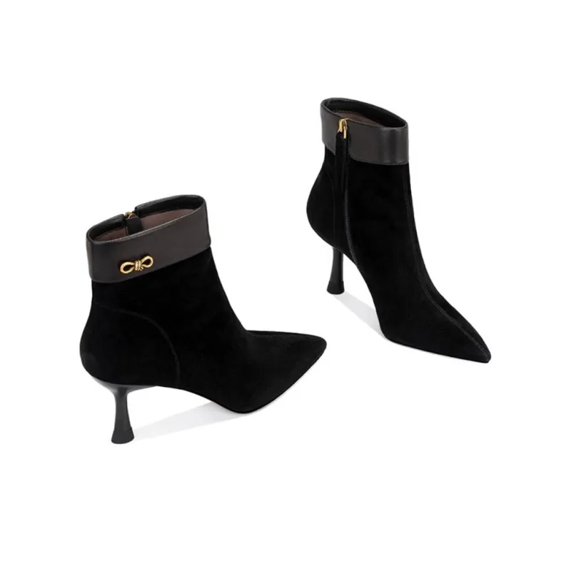 JESSICA SOPHIA Ankle Boots 6.5cm Women's Black-1