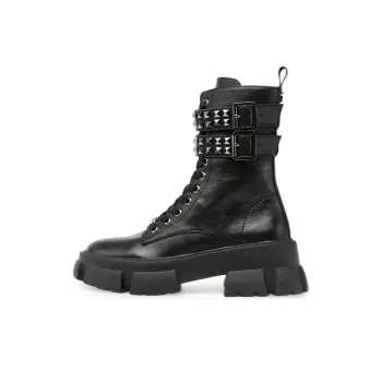 STEVE MADDEN Martin Boots Women's Black