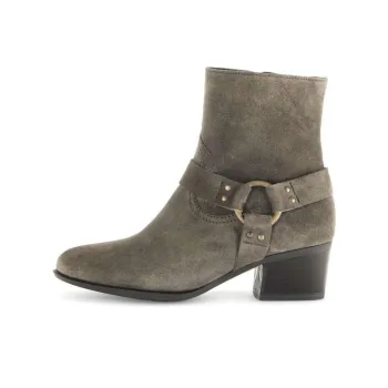 Gabor Comfort Ankle Boots 5cm Women's Gray Green