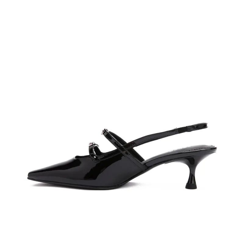 PEDRO Women's Interstellar Series Slim Heel High Heels 5cm Women's Black-0