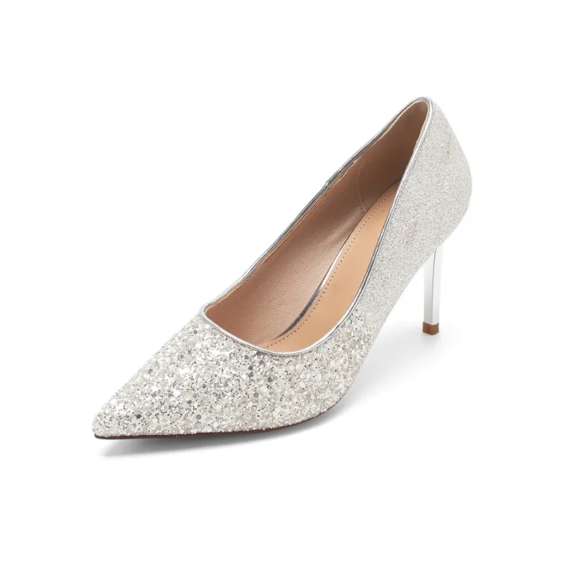 AGSDON Slim Heel High Heels 8cm Women's-7