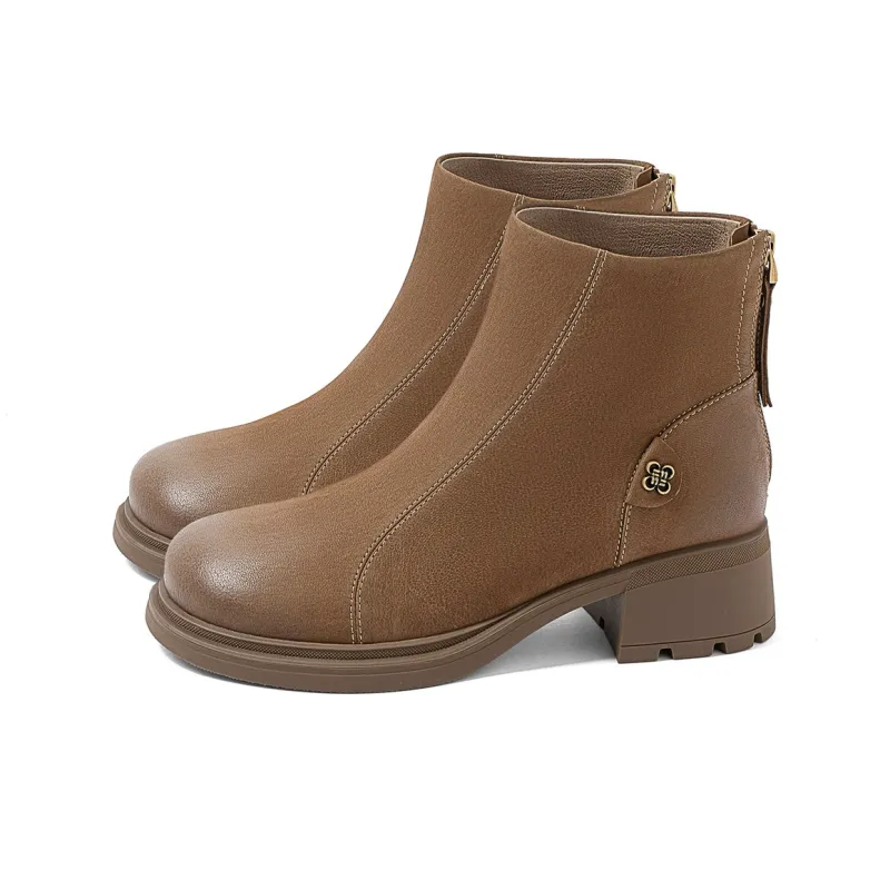 COMELY Ankle Boots Women's Brown/Black-2