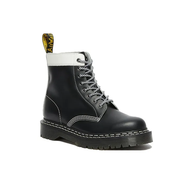Dr.Martens 1460 Pascal Bex Leather Contrast Lace Up Boots 'Black'-1