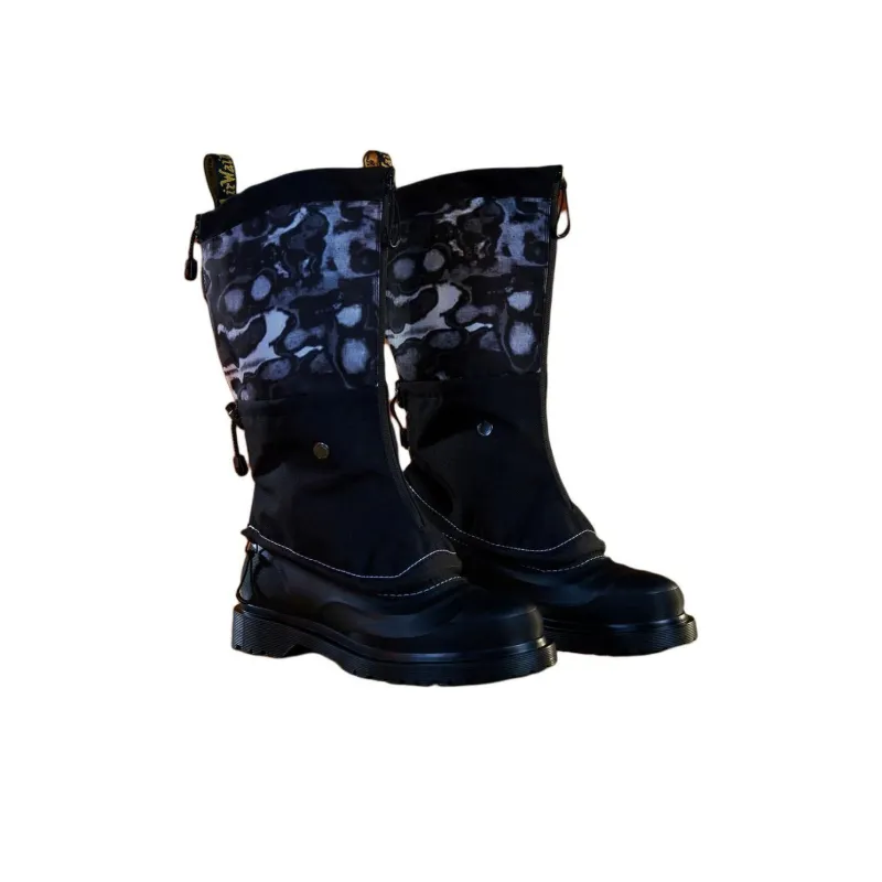Dr. Martens 14XX Removable Gaiters Sub Boot Black White-2