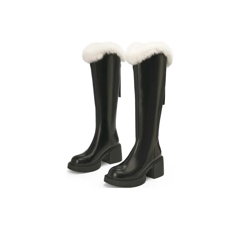 EBLAN Knee high Boots Women's Black-1