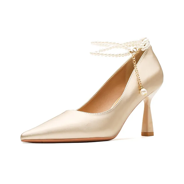 Ainer cat Slim Heel High Heels 8cm Women's-6