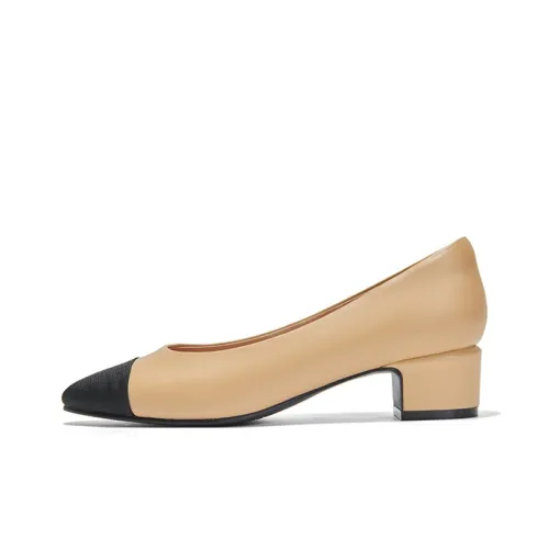 PT'SON Chunky Heel High Heels 4cm Women's