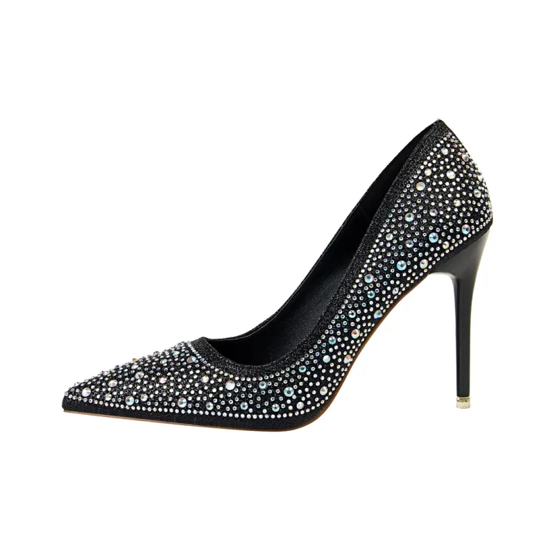 QITUMAUL Slim Heel High Heels Women's-14