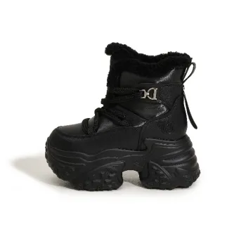 Milan Love Song Warm Height Increasing Short Snow Boots Women's