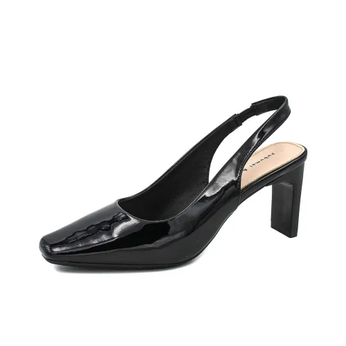 Zubumei Chunky Heel High Heels 7.5cm Women's