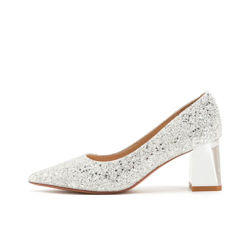 HKCP Chunky Heel High Heels Women's-15