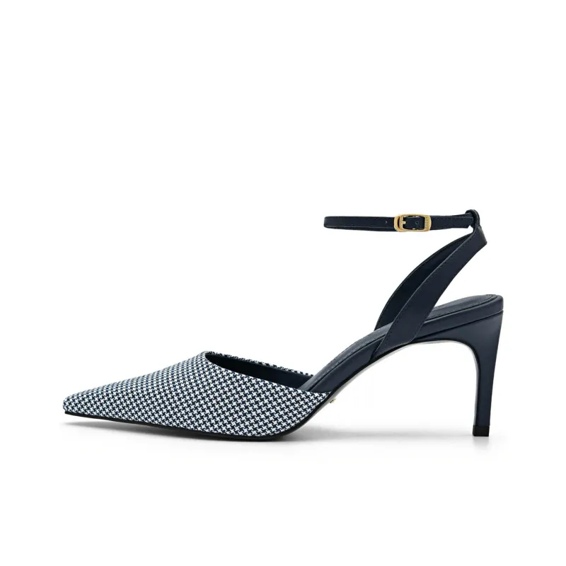 PEDRO Studio Series Slim Heel High Heels 7.5cm Women's Dark Blue-0
