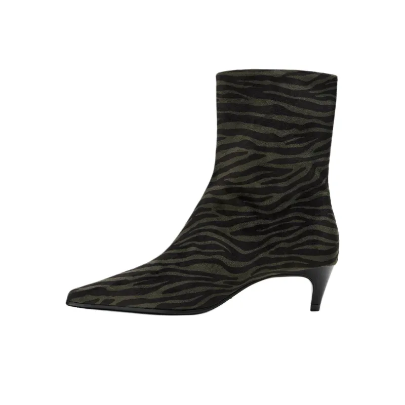 ZARA Ankle Boots 4.5cm Women's Black-0