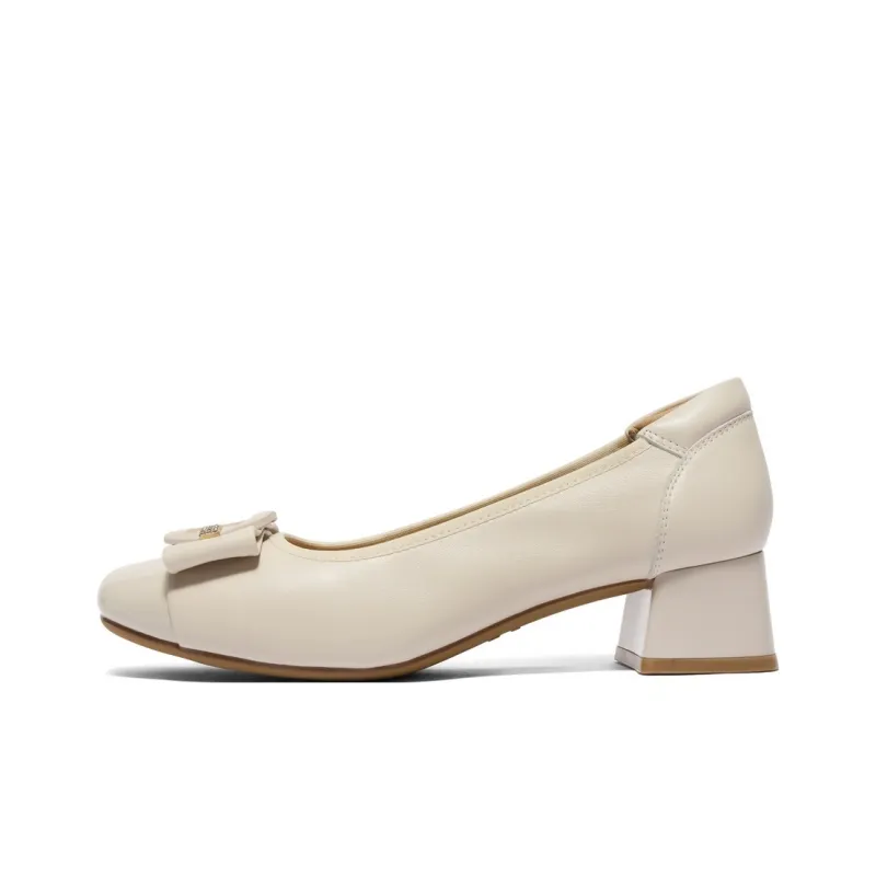 BELLE Chunky Heel High Heels 4cm Women's-0