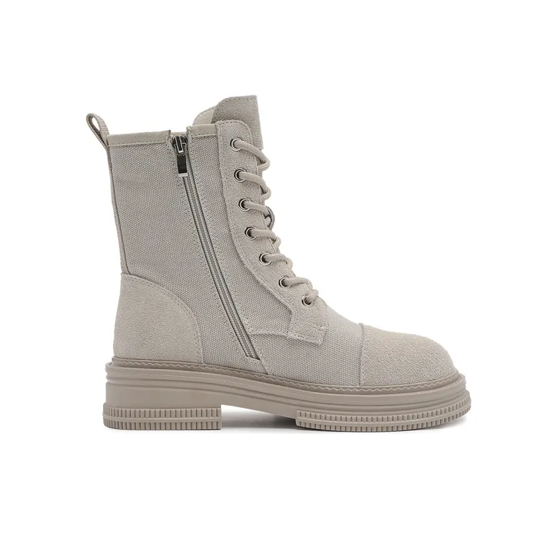 SMILEY Martin Boots Women's Gray-1