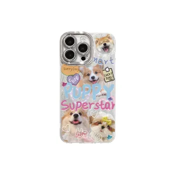 XIANGRIKE TPU Material Corgi ZSE Phone Case Compatible With IPhone 15/14 Plus/13/12/11/15 Pro Max/XS/XR/XS Max/8 Plus