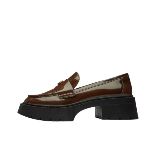 COACH Leah Loafers 5.5cm Women's Brown