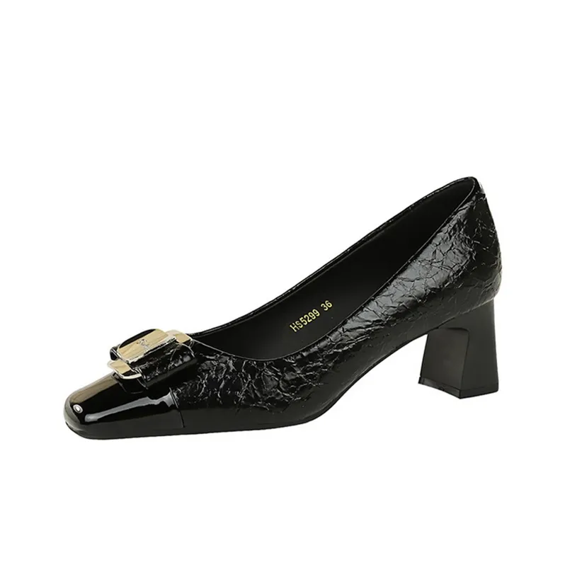 QITUMAUL Chunky Heel High Heels Women's-1