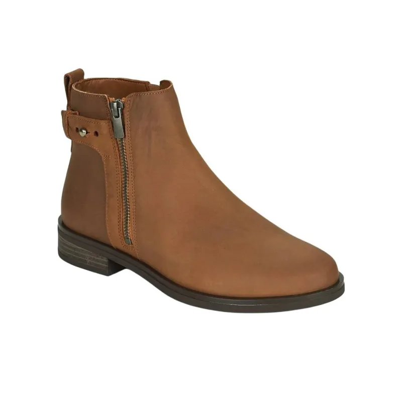 Clarks Memi Lo Ankle Boots 3cm Women's Brown-3