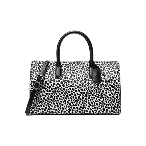 MICHAEL KORS Scarlett Medium Cheetah Print Calf Hair Satchel
