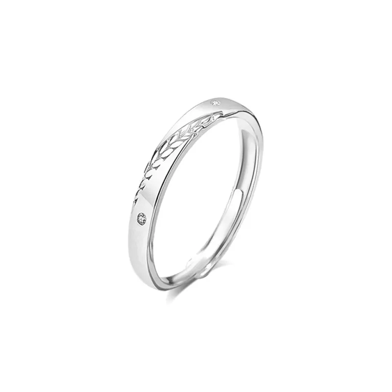 BLANK IN BLANK Sterling Silver Rings Unisex Birthday Gift For Girlfriend-5