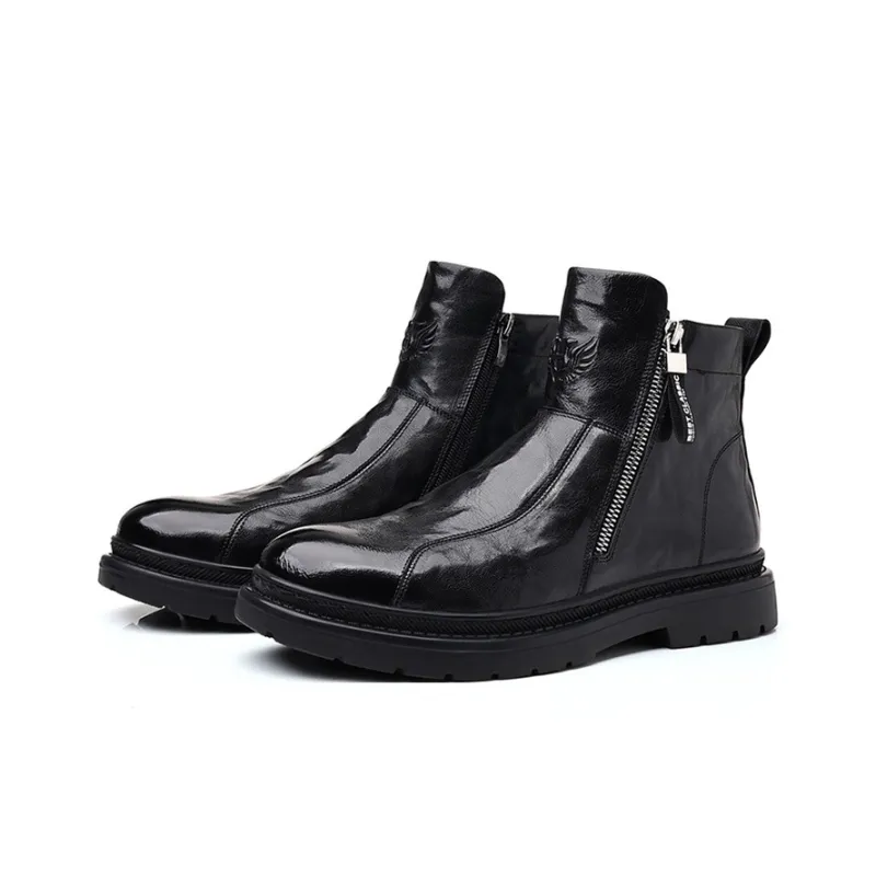 GZZ Ankle Boots Men Black-6