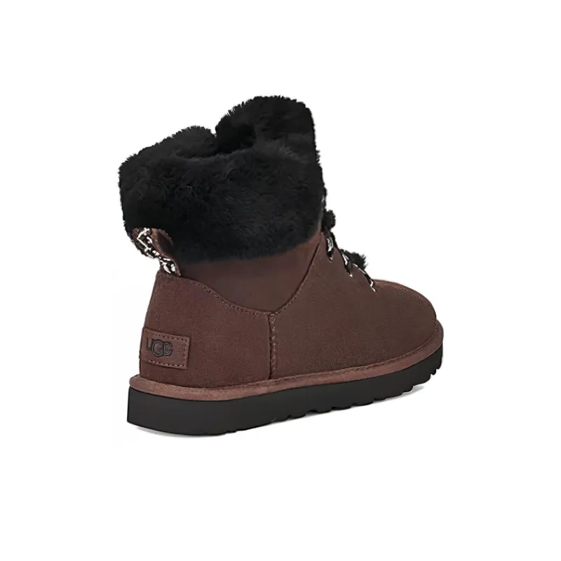 UGG Classic Mini Alpine Lace 'Burnt Cedar' Women's-4