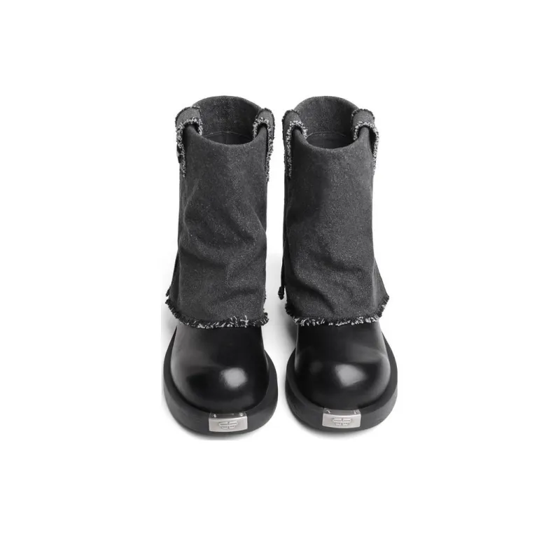 BELLE Ankle Boots 3.5cm Women's Denim Blue-12