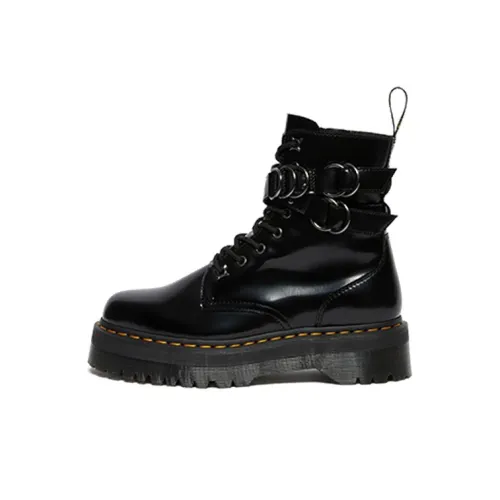 Dr.Martens Jadon Hardware Leather Platform Boots Black