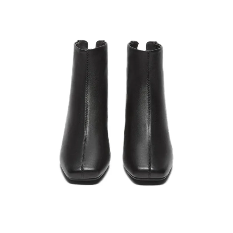BASTO Ankle Boots Women's Black Fleece Lined/Khaki Fleece Lined/Black/Khaki-2