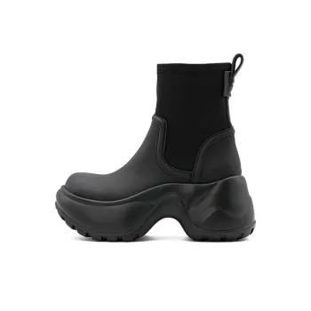 Little Sue Unique Design Trendy Fashion Lightweight Stretchable Slim Boots Petite Speeding Ankle Boots Women's