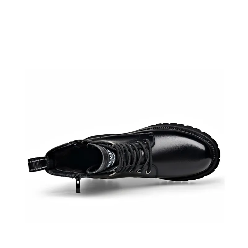 ZUWUDONG Crew Martin Boot Men's Black-2