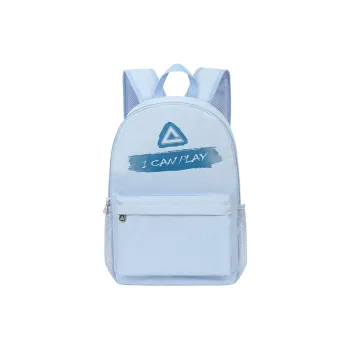 PEAK PU Sky Blue Backpack Regular Unisex Solid Color