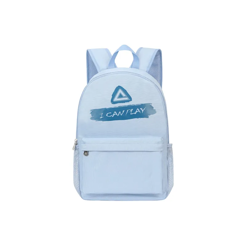PEAK PU Sky Blue Backpack Regular Unisex Solid Color-0