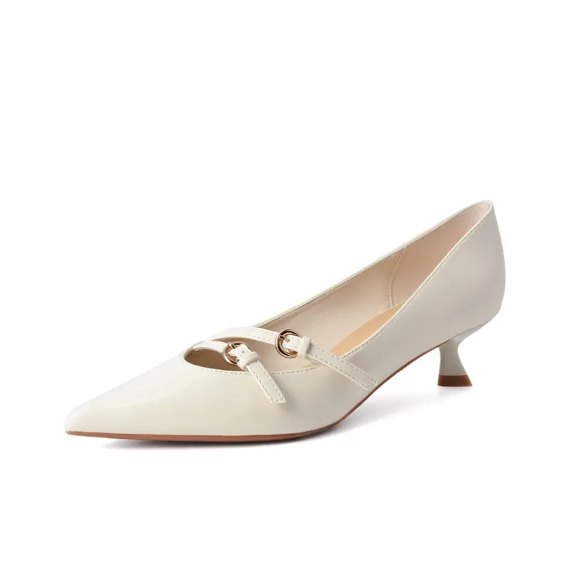 Beijiani Slim Heel High Heels 3cm Women's-5